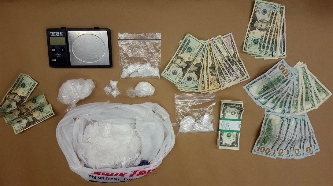 Three charged in 60K meth bust