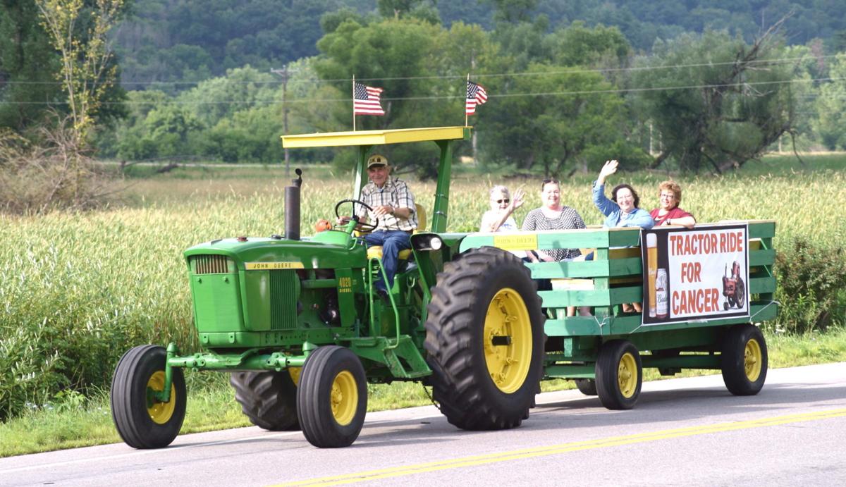Riding for a causeTractor ride benefits Chaseburg Soleburner