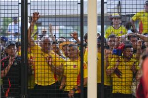 Colombia's soccer federation president and son among 27 arrested at Copa America final