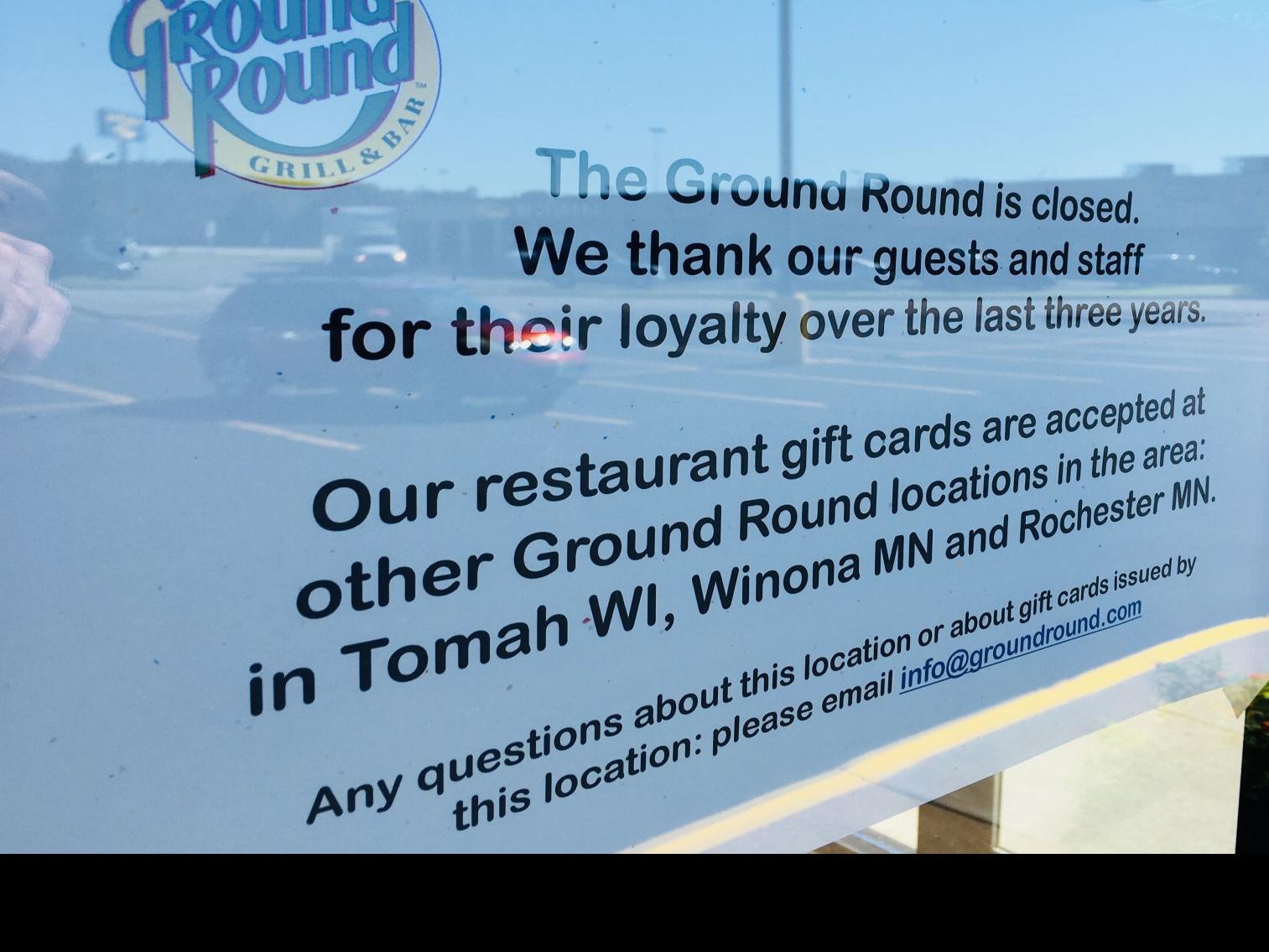 Onalaska Ground Round closes after 3½ years