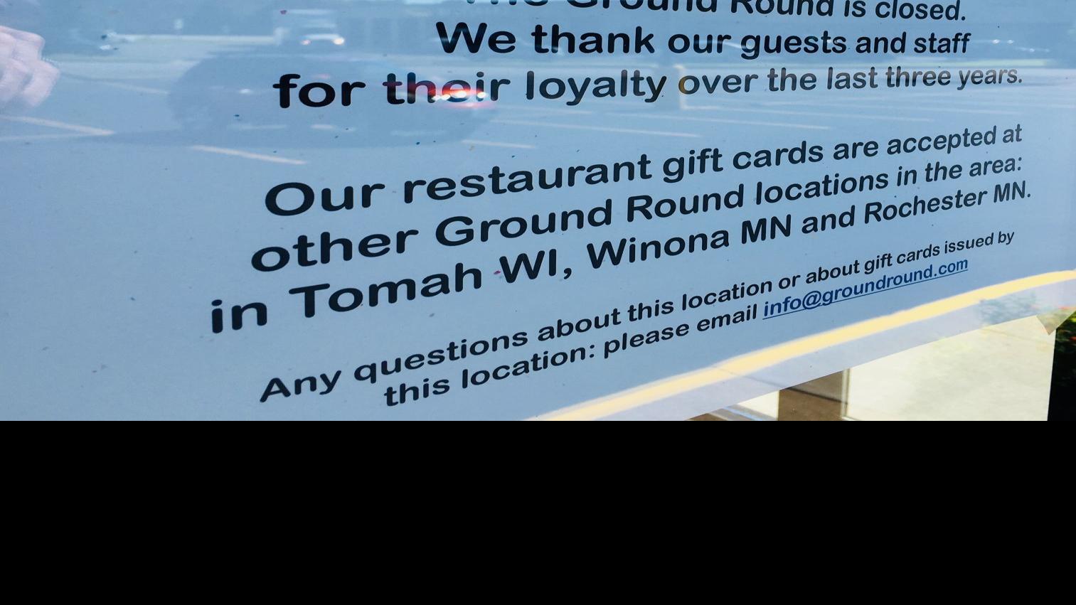 Onalaska Ground Round closes after 3½ years