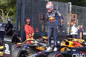Verstappen ties record with 8 straight pole positions