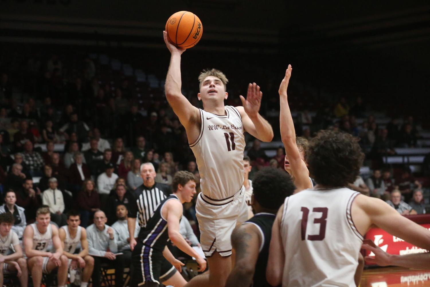 UW-L star Dustin Derousseau shining under bright lights