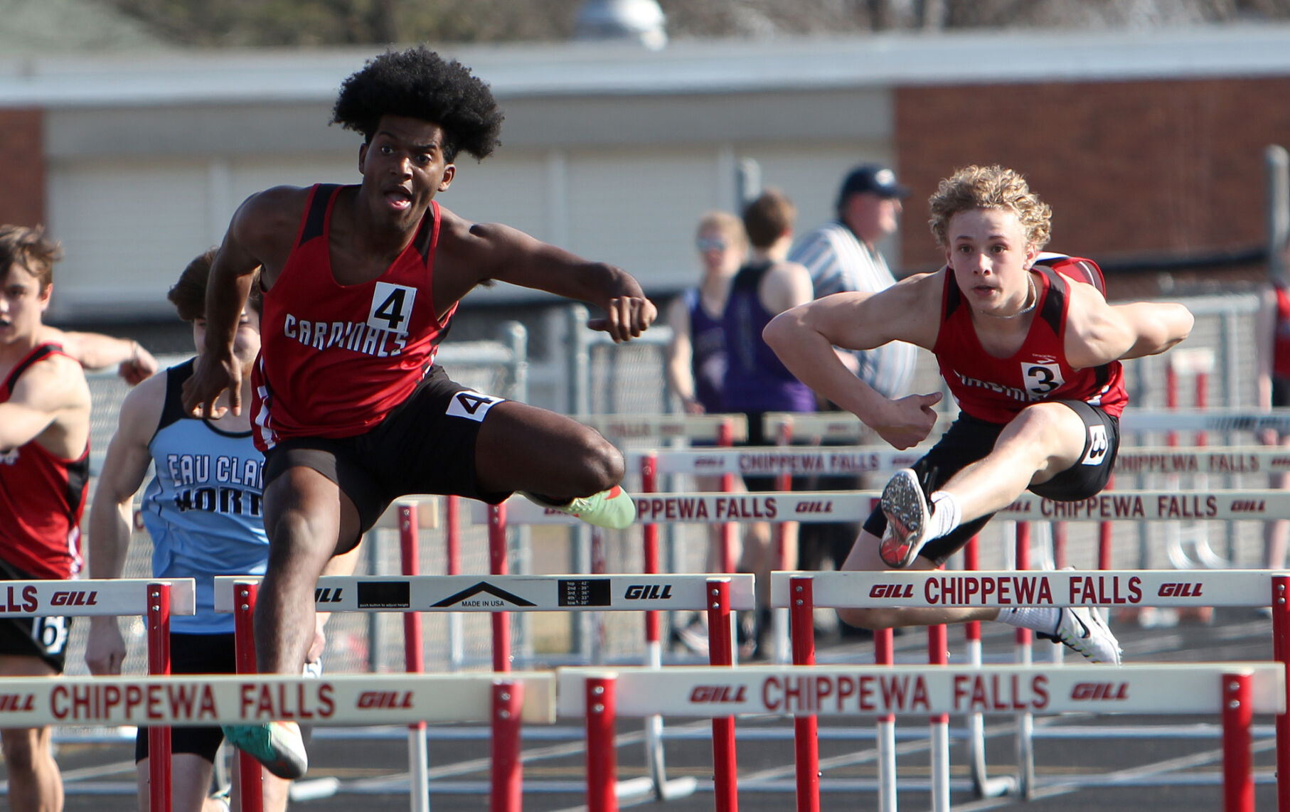 Prep Track and Field Chi Hi s Clary flexing early muscle in throws