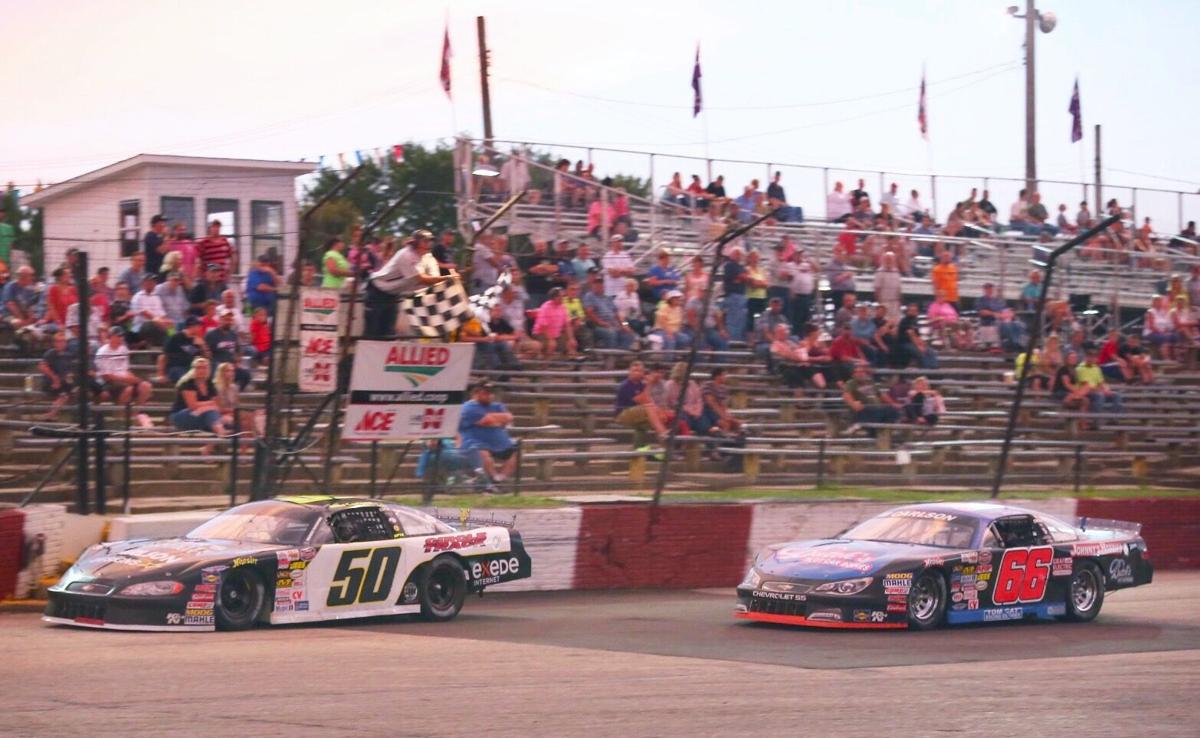 La Crosse Fairgrounds Speedway Steve Carlson reaches the top, but will