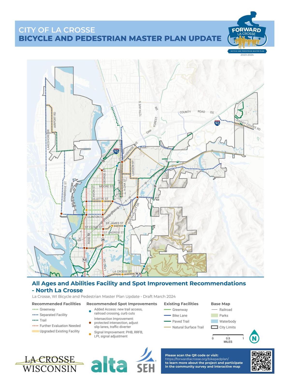 La Crosse seeks feedback on pedestrian and bike transit plan