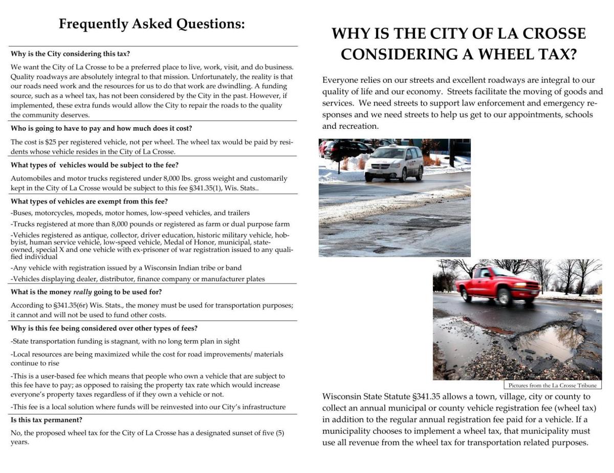 La Crosse Wheel Tax Proposal Gets Mixed Reception At First Public Pdf La Crosse Wheel Tax Proposal