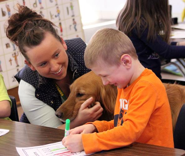 MelroseMindoro uses therapy dogs in the classroom
