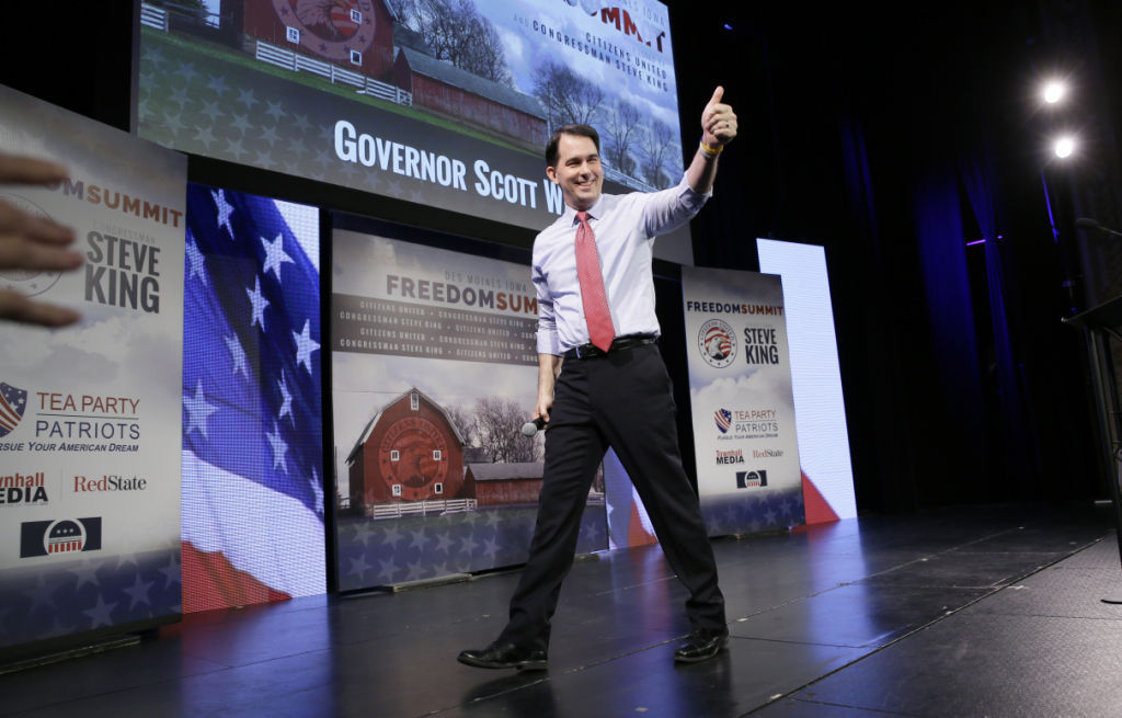 The first act of Scott Walker's second term was dominated by presidential politics