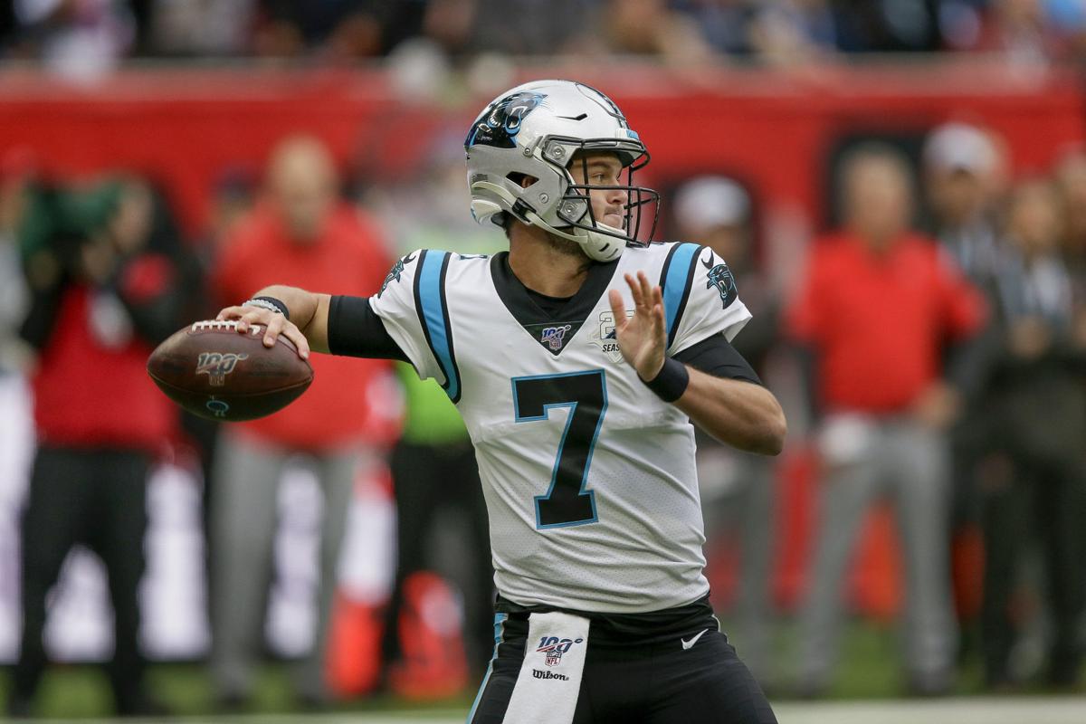 Kyle Allen passes, AP photo