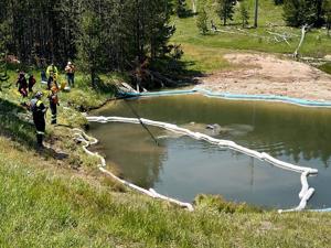 Yellowstone pulls fully submerged vehicle from thermal feature in the park