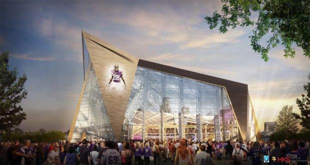 Vikings see the light with design of new stadium - The San Diego  Union-Tribune