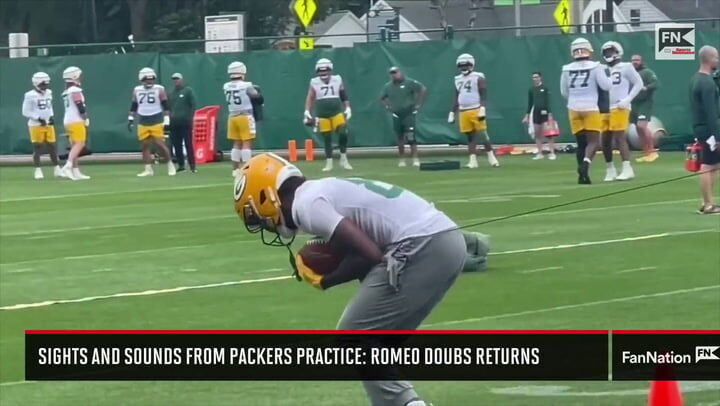 Sights and Sounds from Green Bay Packers Practice: Romeo Doubs Returns