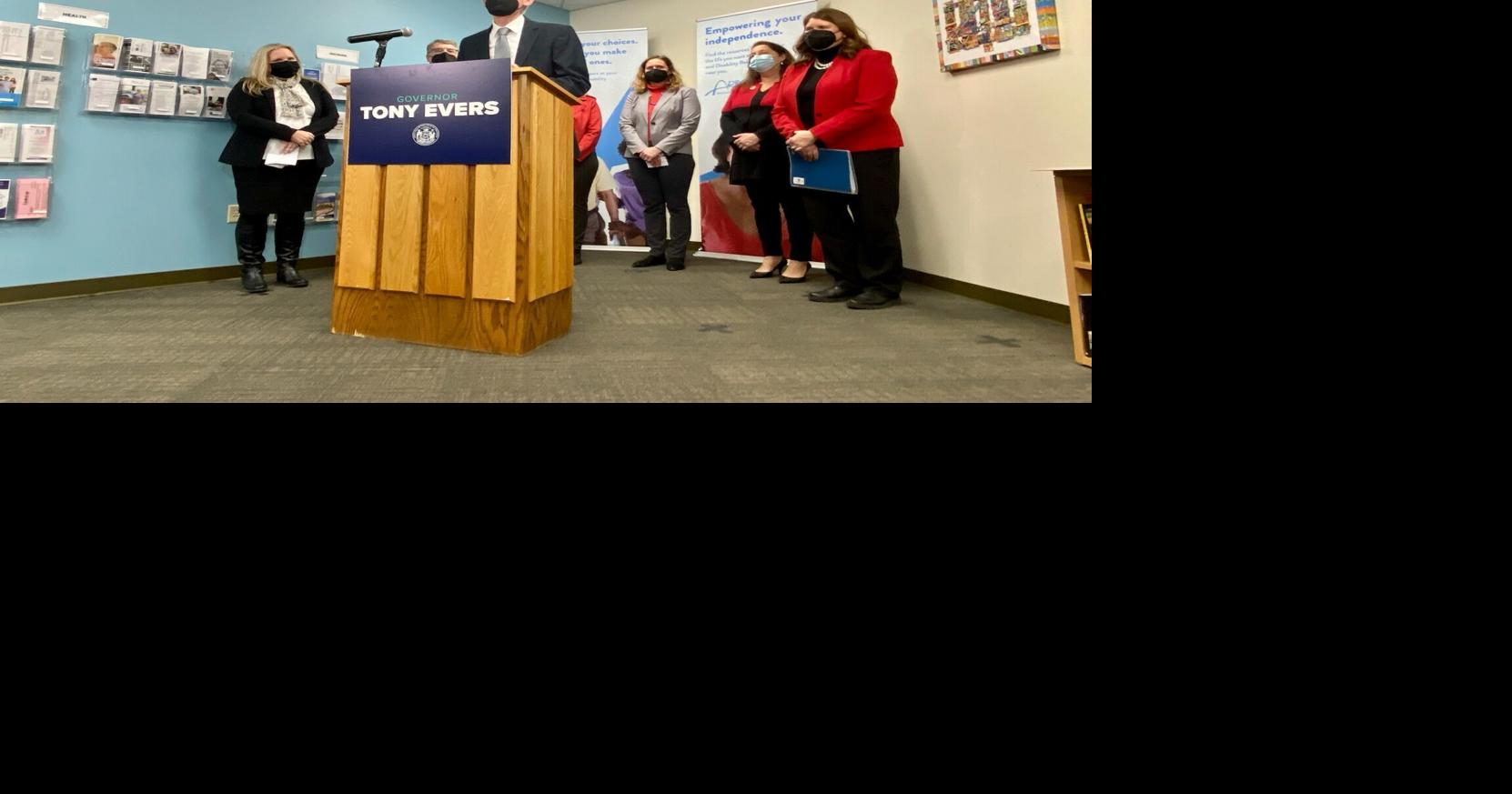 Gov. Evers visits La Crosse Co. ADRC to tout caregiver tax credit from