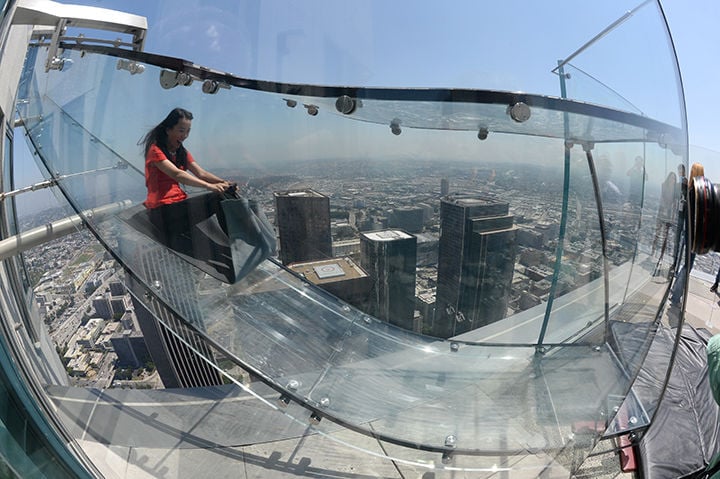 Discovering Skyspace And A Glass Slide At Us Bank Tower