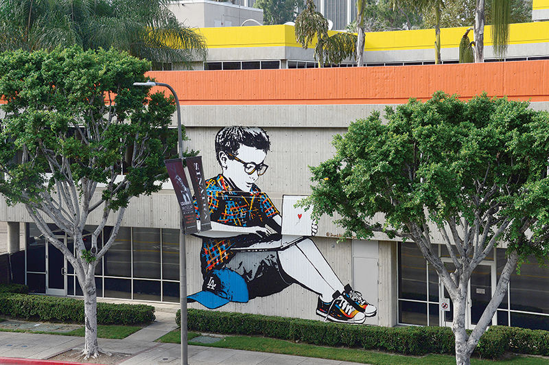 Mural: Urban Goddess - (Art Hotel 916), Mural: Urban Goddes…