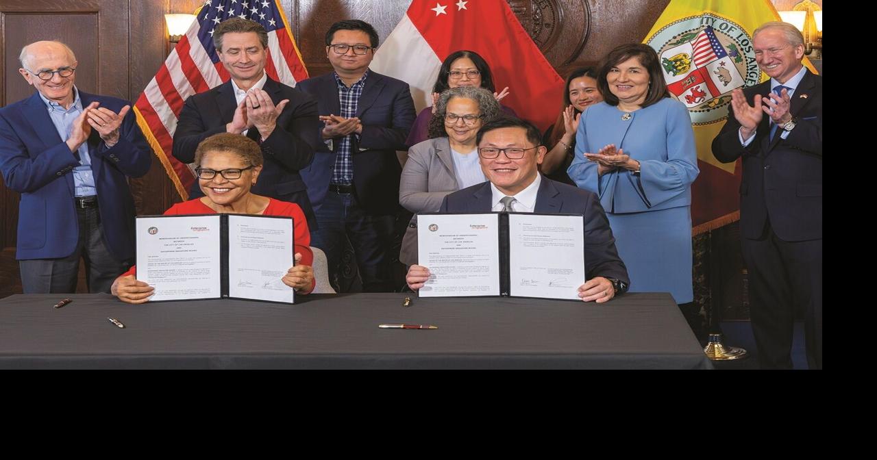 Continuing Relationships: Los Angeles renews MOU with Enterprise Singapore