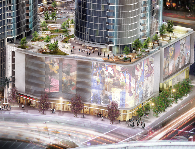 Groundbreaking Ceremony For Two-Tower Project | News | ladowntownnews.com