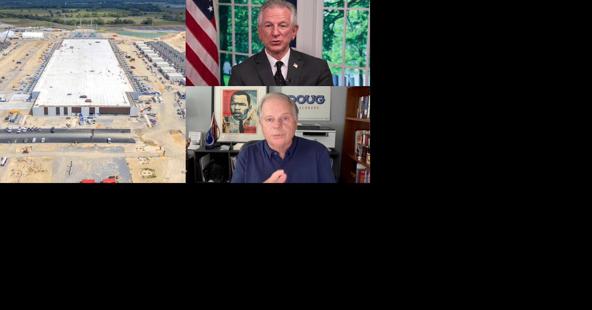 Data centers — Tuberville full speed ahead, Jones urges pause