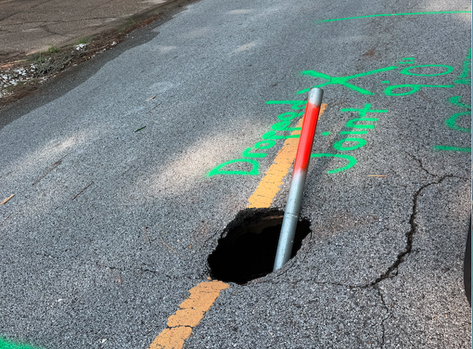 Road Cave in w pipe