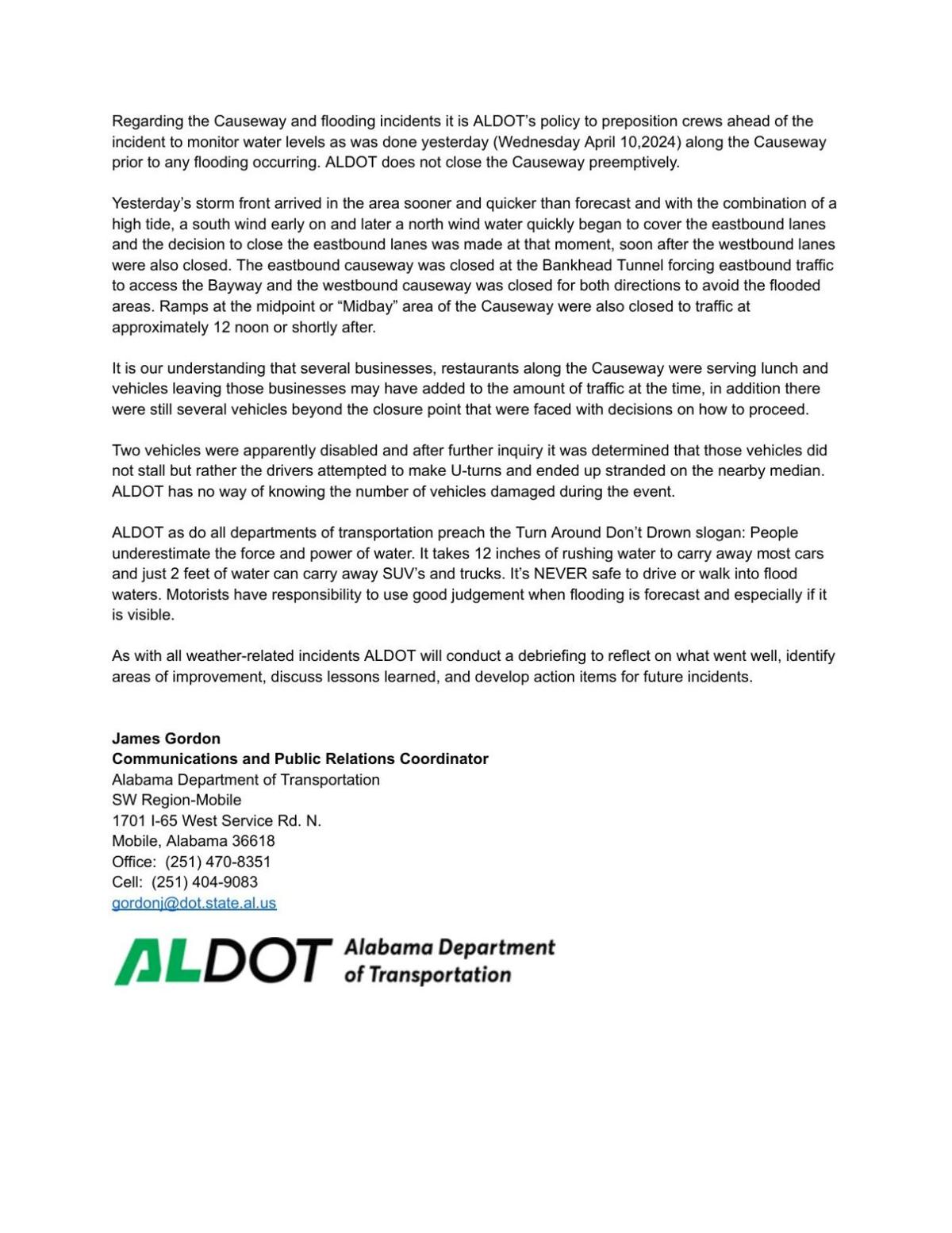 Why Wasn&rsquo;t The Causeway Closed? | News | Lagniappemobile.com