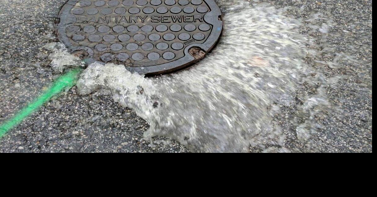 Storm caused substantial sewer overflows