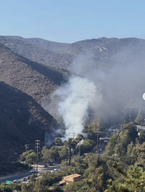 Firefighters Contain Laguna Canyon Motorhome Fire