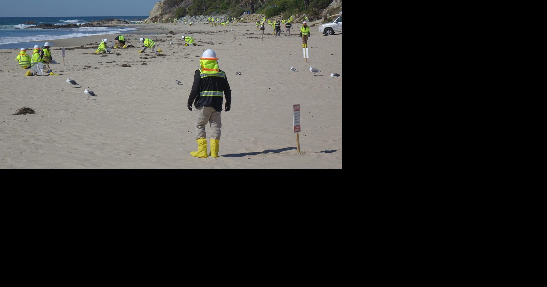 How much oil has washed up in Laguna Beach? Officials aren’t saying