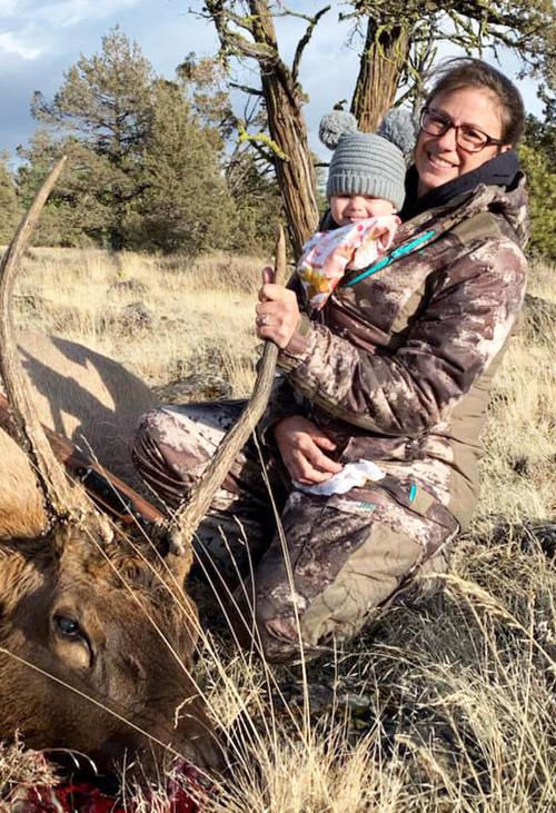 Mom, baby get first bull together
