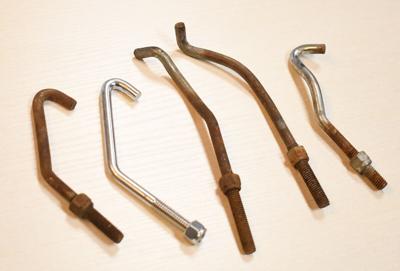 Bent J Hooks From Winter Ice Storm
