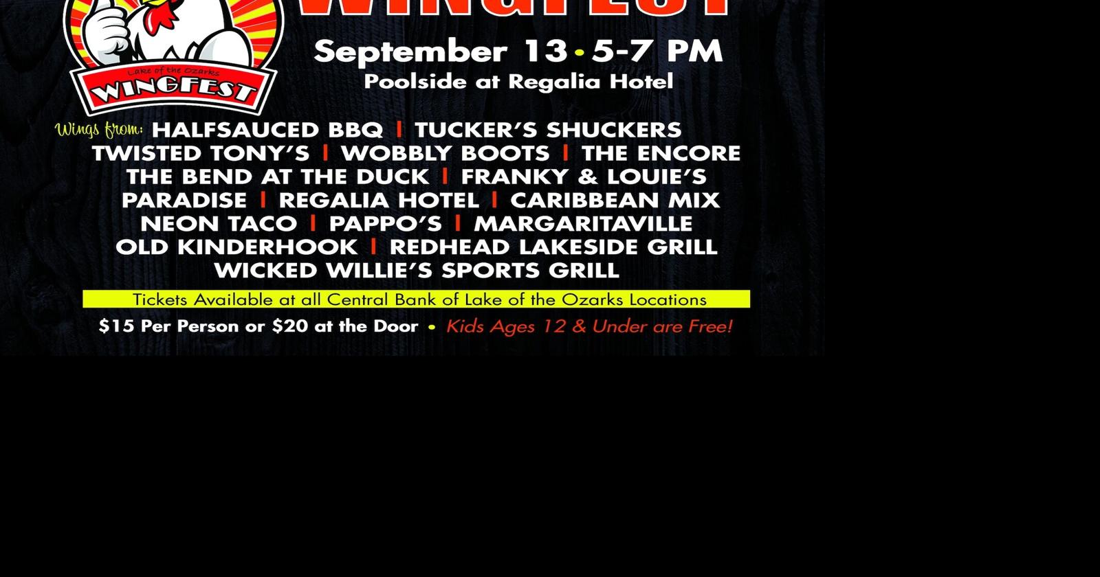 Lake of the Ozarks Wingfest Events Calendar Lake of the Ozarks