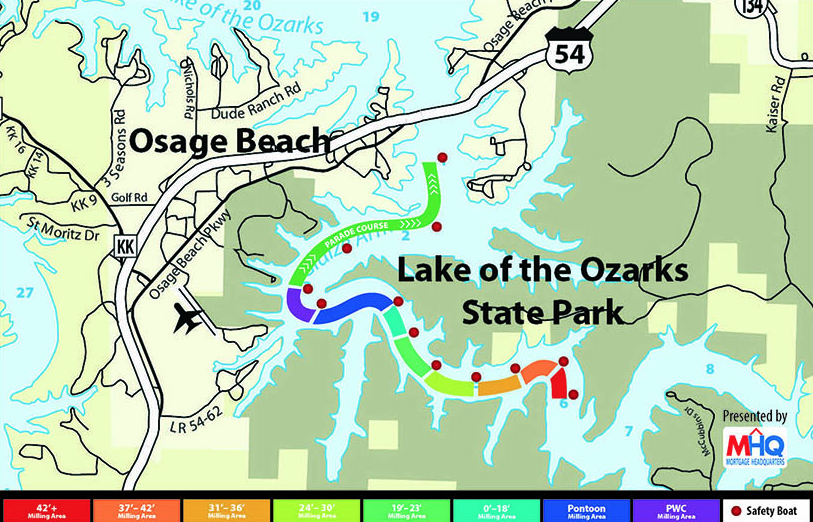 Table Rock Lake Map With Mile Markers | Two Birds Home