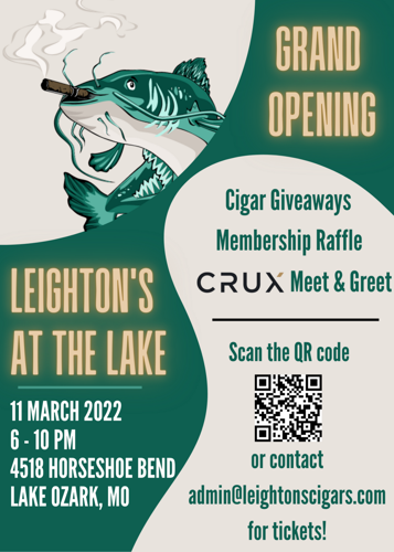 Leighton's at the Lake Retail Cigar & Smoking Lounge Grand Opening