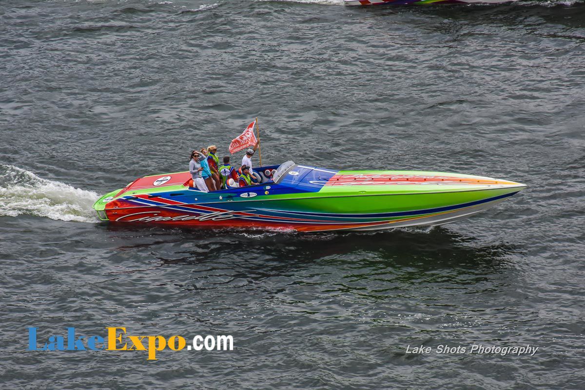Vintage Shootout Race on the Lake Tee by Retro Boater