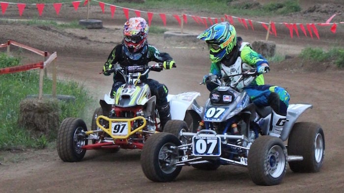 Extreme ATV Dirt Track Race At New Racetrack In Roach