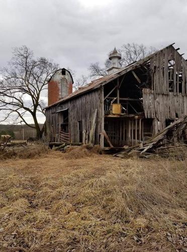Barn Face Ripped Off By High Winds - Versailles, Mo.