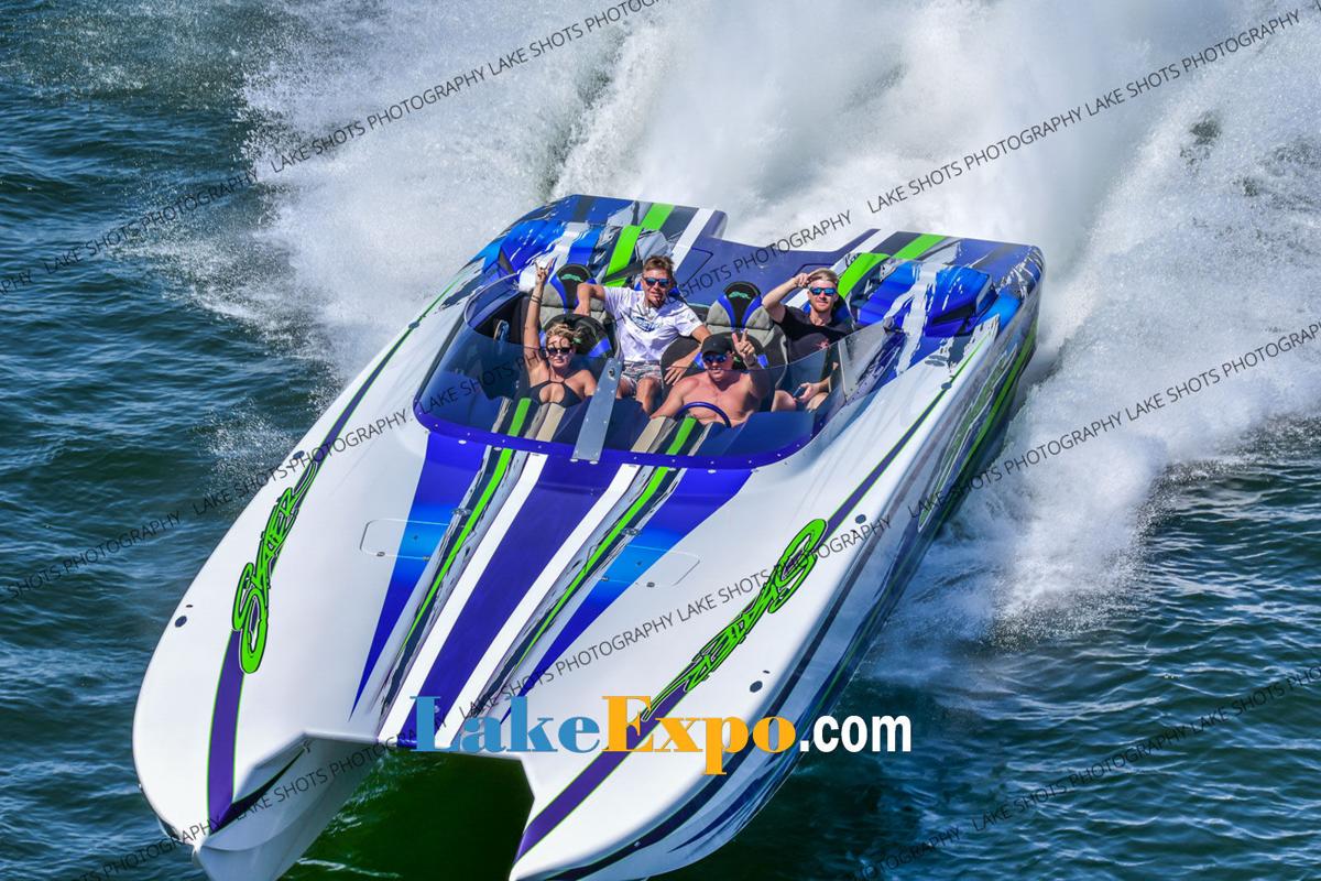 Vintage Shootout Race on the Lake Tee by Retro Boater