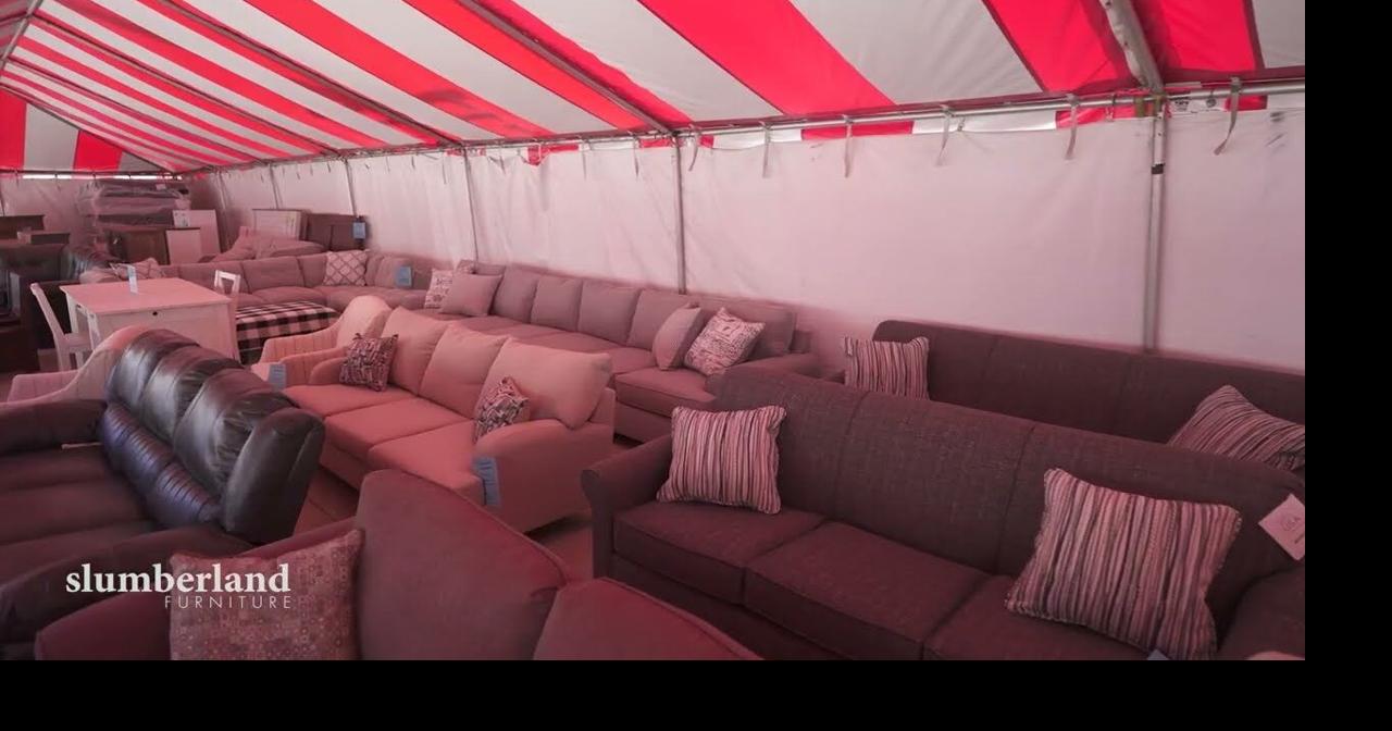 WATCH Huge Tent Sale at Slumberland Furniture at the Lake! Lake of