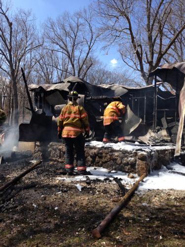 Fire crew on the scene