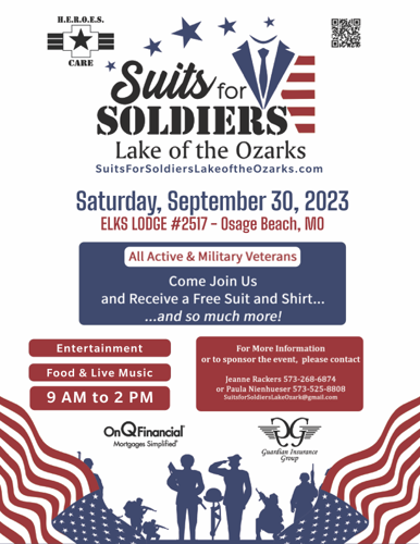 Suits for Soldiers flyer