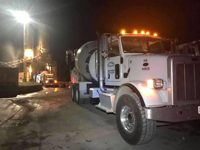 Scott's Concrete Truck Prepares To Pour Decking For The Highway 52 Overpass