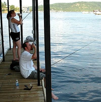 Catfishin' from the Dock