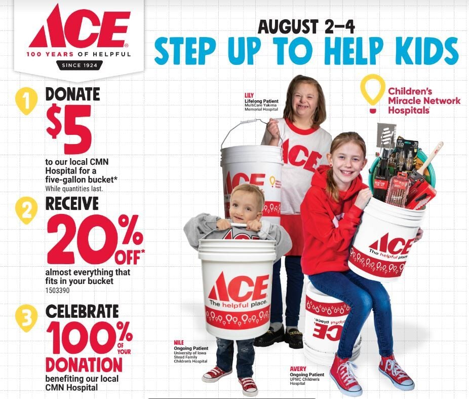 Ace Hardware 2024 Bucket Sale Charity Events lakeexpo