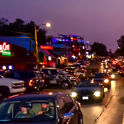 Square Image -- Bagnell Dam Strip at Night