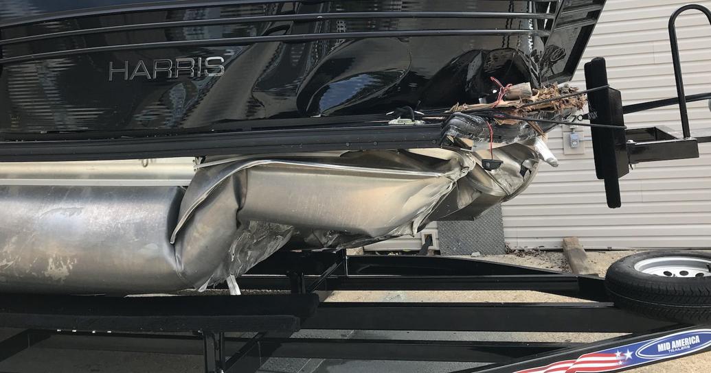 LateNight Crash Pontoon Runs Aground, Boater Hospitalized Boat