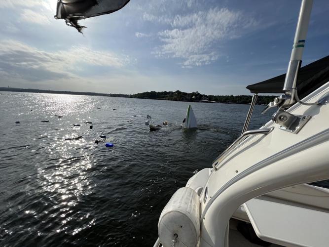 Scene of the powerboat crash