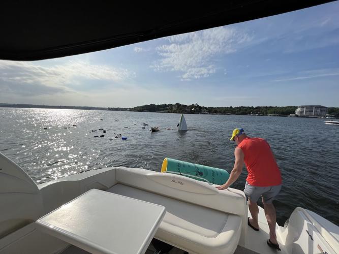 Scene of the powerboat crash