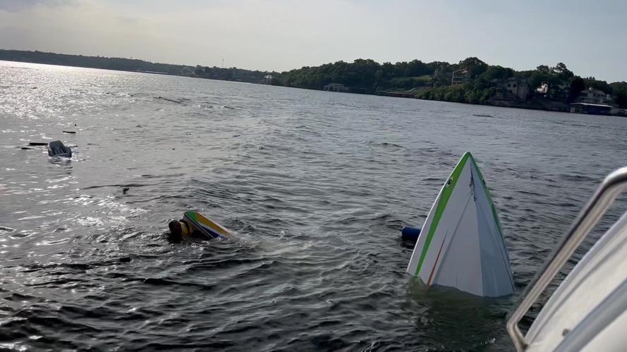Powerboat sinking