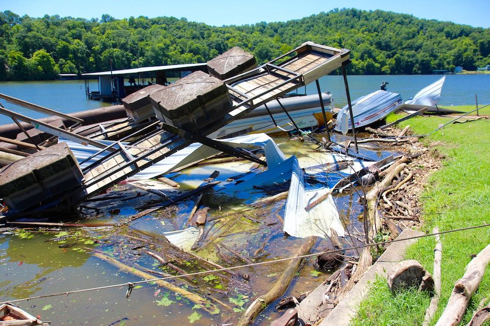 Tornado Overturns Docks At Lake Of The Ozarks [PHOTOS] Lake Weather