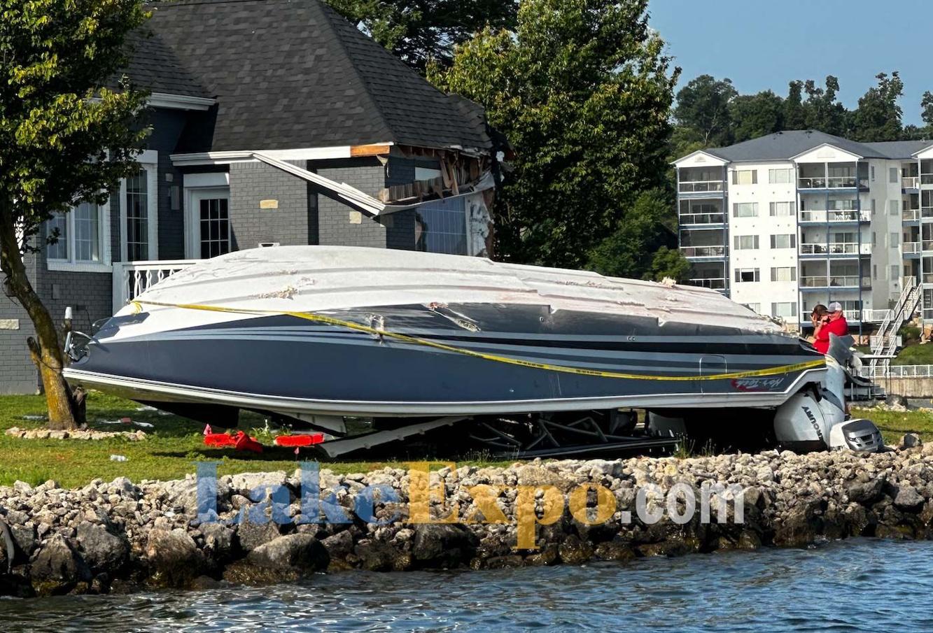 Powerboat Hits Shoreline, Crashes Into Home On Lake Of The Ozarks 8